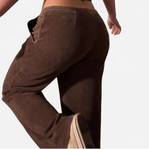 L.L. Bean Women's Wide Leg Corduroy Pants - Brown